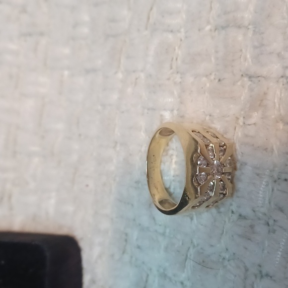 Vintage Mens 14 Kt Diamond Ring - Picture 6 of 10